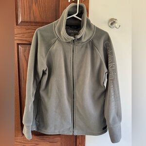 WOMENS CALVIN KLEIN PERFORMANCE ZIP UP FLEECE JACKET LARGE